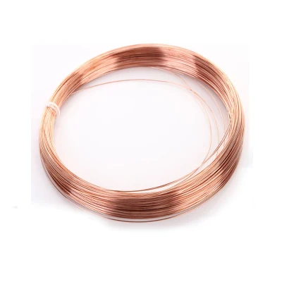 Superficie brillante mayorista 1/2 puro duro 99,9% 0,65mm alambre de cobre