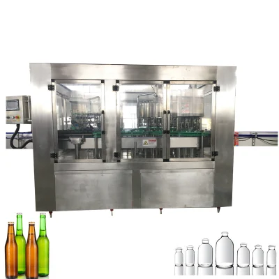  Máquina de llenado de botellas de vidrio de acero inoxidable para cerveza de vino con Alta estabilidad