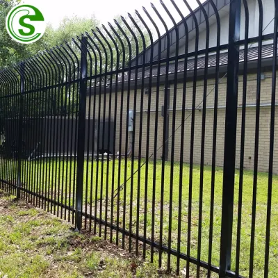 5-8ft Esgrima de malla de alambre material galvanizado Acero al aire libre Hierro forjado Cerca