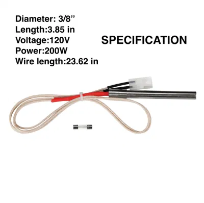 Acero inoxidable 200W Electric Wood Heater Pellet Igniter Proveedor de Biomasa
