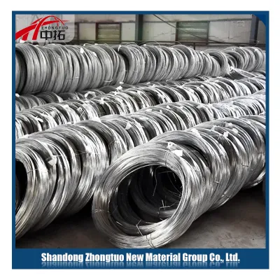 8mm alambre de acero galvanizado galvanizado en caliente 1065 galvanizado recubierto de zinc Acero