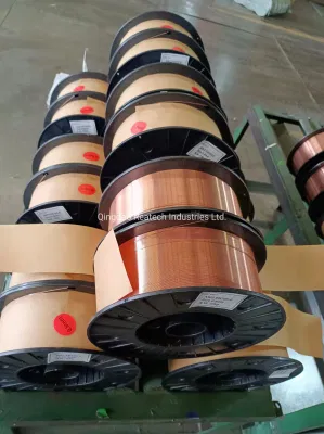 Alambre de soldadura MIG Mag con protección de gas CO2 (ER70S-6/SG2)