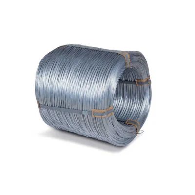Metal de uso intensivo de hierro galvanizado BWG 16 20 Cable de atado con barra de acero GI Fabricante cable de unión recubierto de nylon
