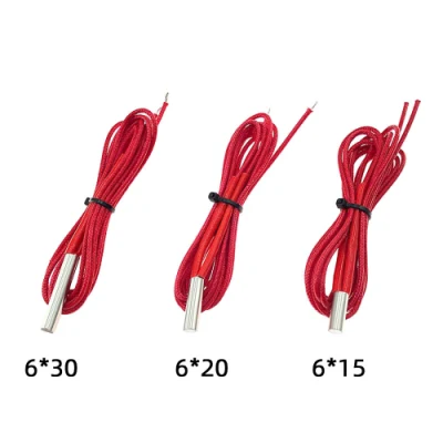 24V Cartucho de acero inoxidable calentador para calentamiento de la impresora 3D.