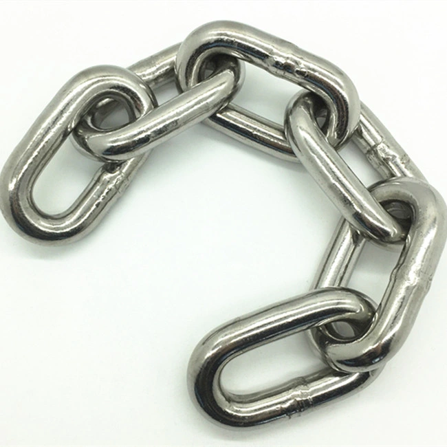 G50 16mm High Strength Flash Welding Stainless Steel Link Chain SS304 SS316