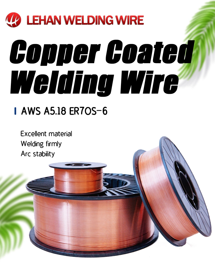 Professional Welding Wire China Soldering Er70s-6 Low Carbon Steel Copper Coated Air Protection MIG Welding Wire Bright Copper 2.0mm 15kg Spool MIG Welding Wire