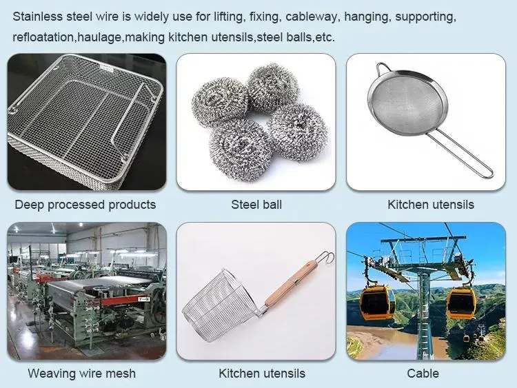 Cold Drawn Steel Welding Round Metal Wire Ss201 301 304 304L 316 316L Stainless Steel Coil Wire