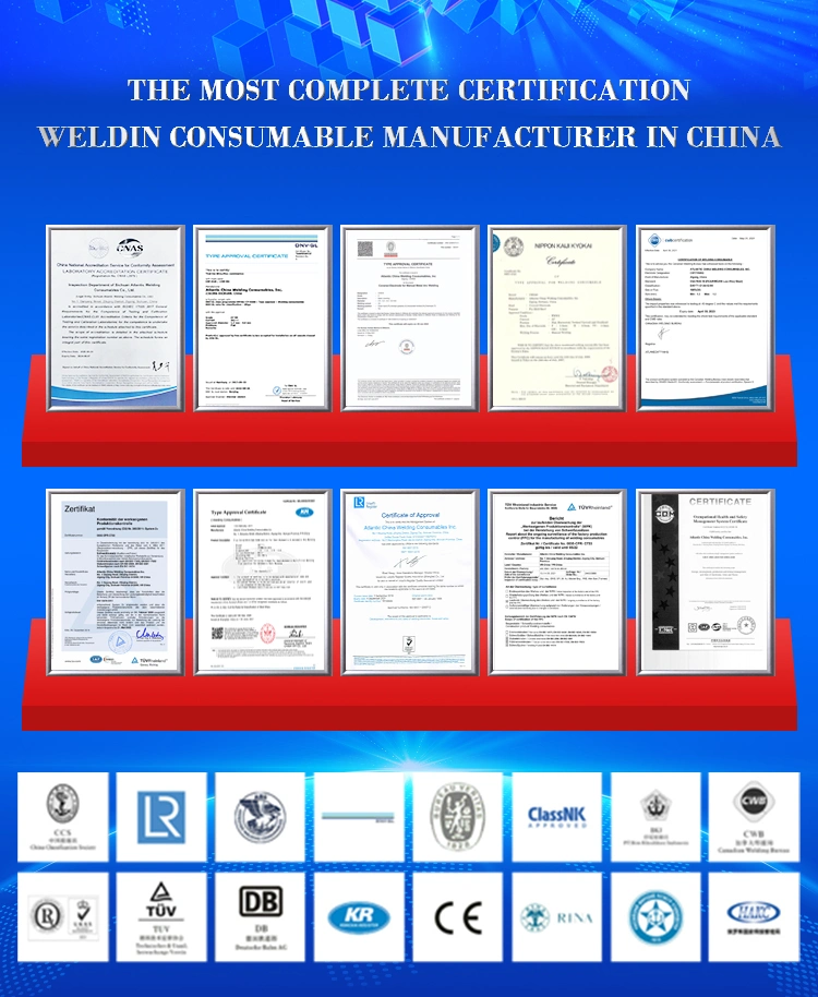 Atlantic OEM Obm ODM China No. 1 Welding Consumables Manufacturing Cheapest E6013 E7018 E7016 E7015 E71t1 Er70s-6 Er4043 Welding Rod Electrodes Welding Wire