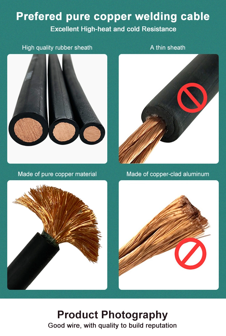 95mm 120mm 150mm Copper Rubber Welding Cable Wires