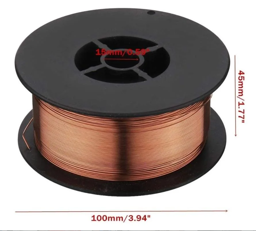 Factory Supply Solid Core Welding Wire Er70s-6, 0.030-Inch on 2-Pound Spool Carbon Steel Gas MIG Solid Wire (0.8mm 1kg spool)