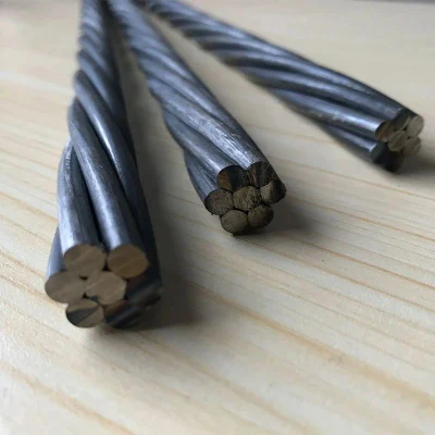 Nucleo in tessuto per edilizia cavo/cavo in acciaio flessibile/cavo in filo metallico/cavo in PC Strand da 6 mm in acciaio inox Filo di acciaio