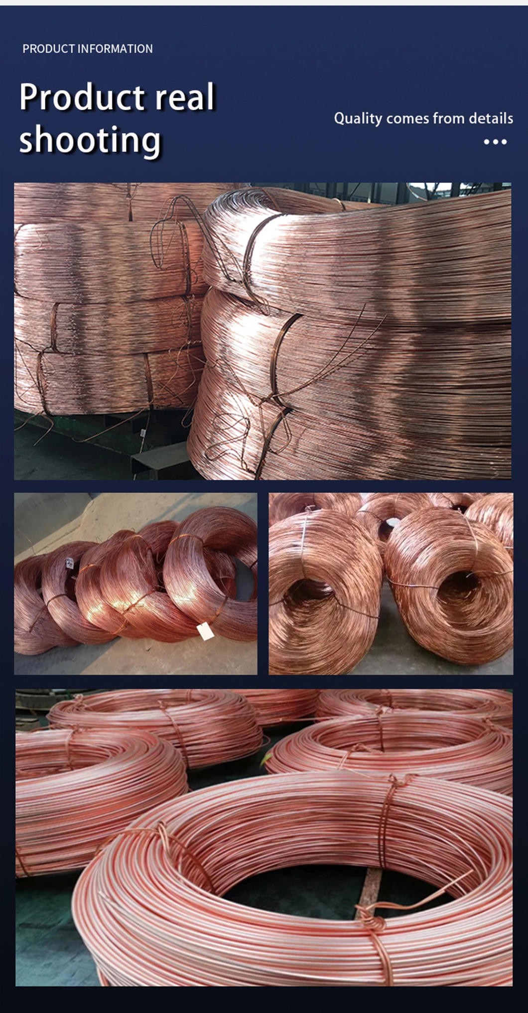 Wholesale Bright Surface 1/2 Hard Pure 99.9% 0.65mm Copper Wire