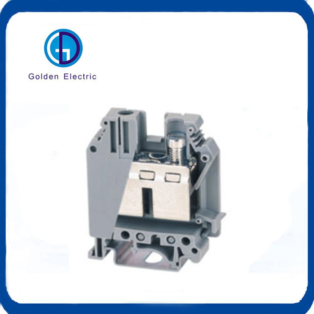Wire Terminal Blocks Universal UK6n 24-10AWG DIN Rail Lug Plate Wiring Cable Connection Copper Terminals
