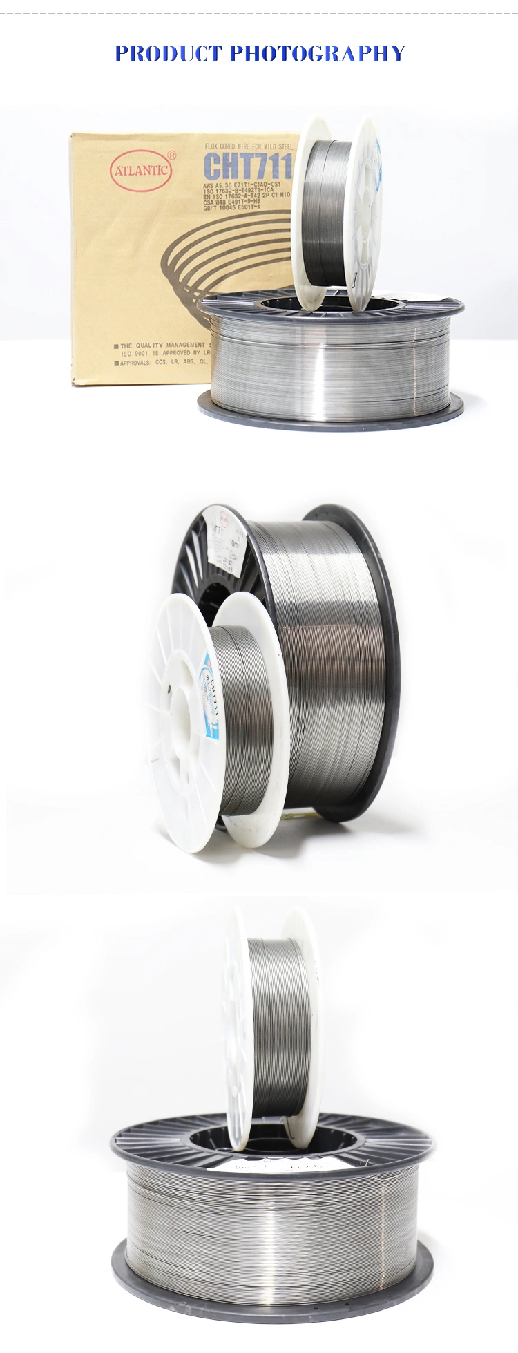 Flux Cored Wire Che58 Aws 5.20 E71t-1c Flux Cored Welding Wire for 15 Kg Grade Structure Steel Gas Shield