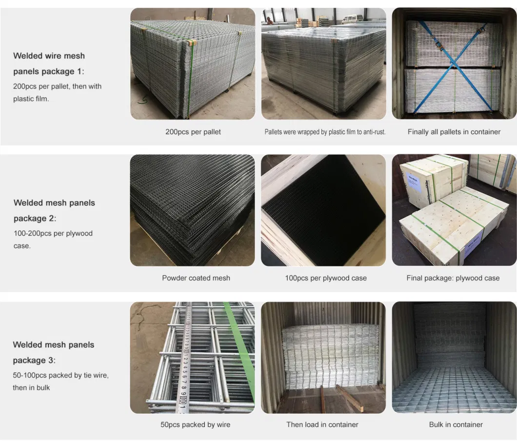 AISI 304 304L 316 316L Stainless Steel / Galvanized Matting Welded Wire Mesh Panels