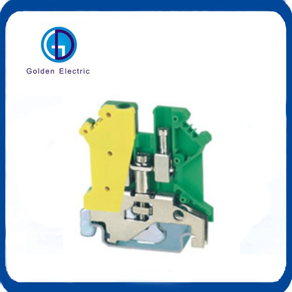 Wire Terminal Blocks Universal UK6n 24-10AWG DIN Rail Lug Plate Wiring Cable Connection Copper Terminals