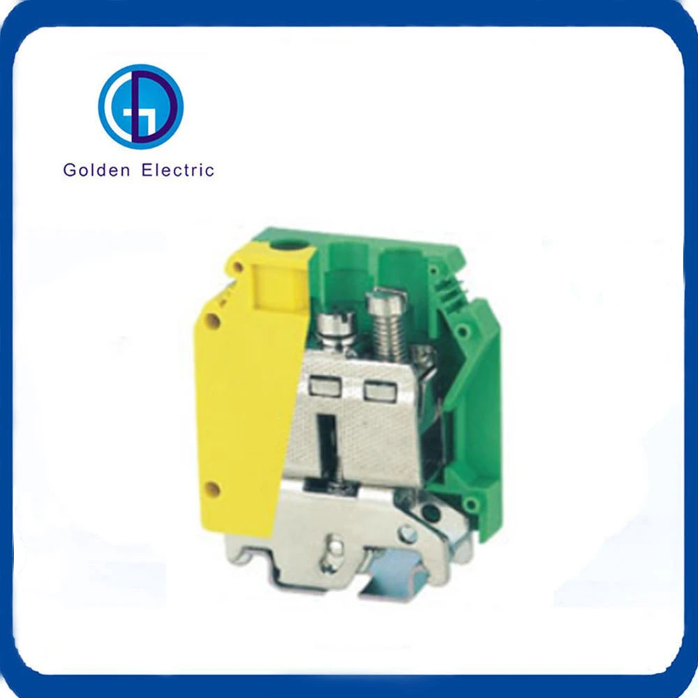 Wire Terminal Blocks Universal UK6n 24-10AWG DIN Rail Lug Plate Wiring Cable Connection Copper Terminals