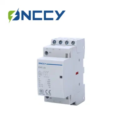 Onccy 12V-230V 16A-63A EMC2 3p 2, 3modules AC/DC Modular Contactor 2 Pole Contactores Magnetic Electric