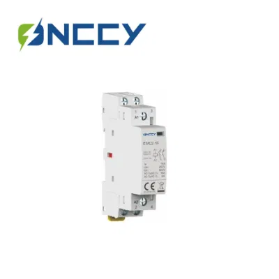 Onccy 12V-230V 16A-63A EMC2 3p 2, 3modules AC/DC Modular Contactor 2 Pole Contactores Magnetic Electric