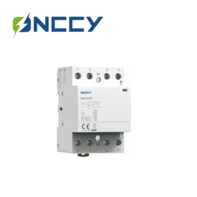Onccy 12V-230V 16A-63A EMC2 3p 2, 3modules AC/DC Modular Contactor 2 Pole Contactores Magnetic Electric