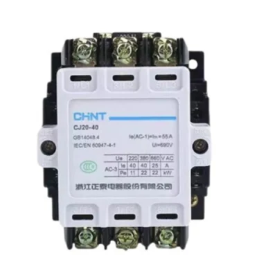 Chint AC Contactor Cj20 Series Cj20-10/16/25/40/63/100/160 Cj20-250/400/630 36V/220V/380V Alternating Current Contactor Original