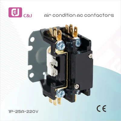 Cjc2-1.5p 25A AC Contactor 1p 2p 3p 4p Magnetic Contactor Air Conditioning