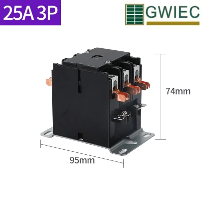 Factory 40 AMP China Manufacturer 1 2 Poles Double Pole AC Compressor Contactor