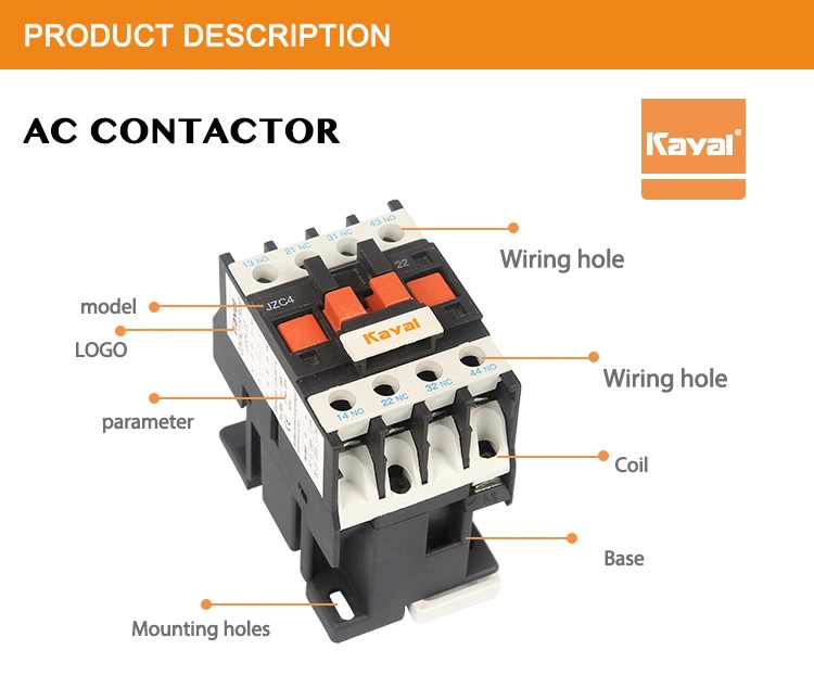 Rated Current up to 95A LC4 Magnetic Electrical AC Contactor