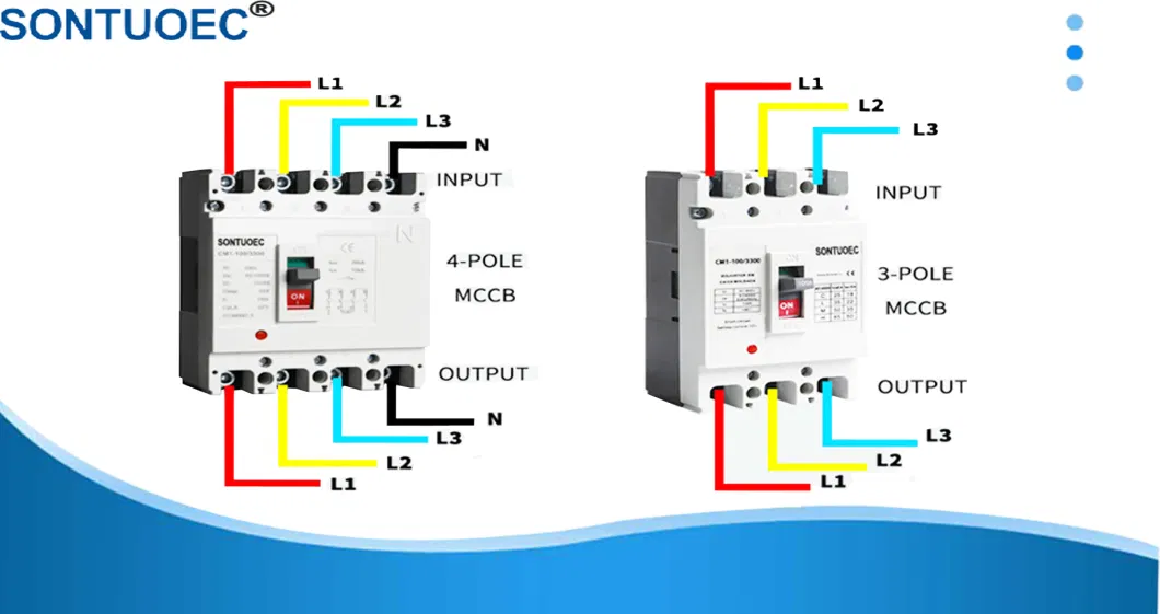 Sontuoec Stm1 3p 125A Moulded Case Circuit Breaker MCCB