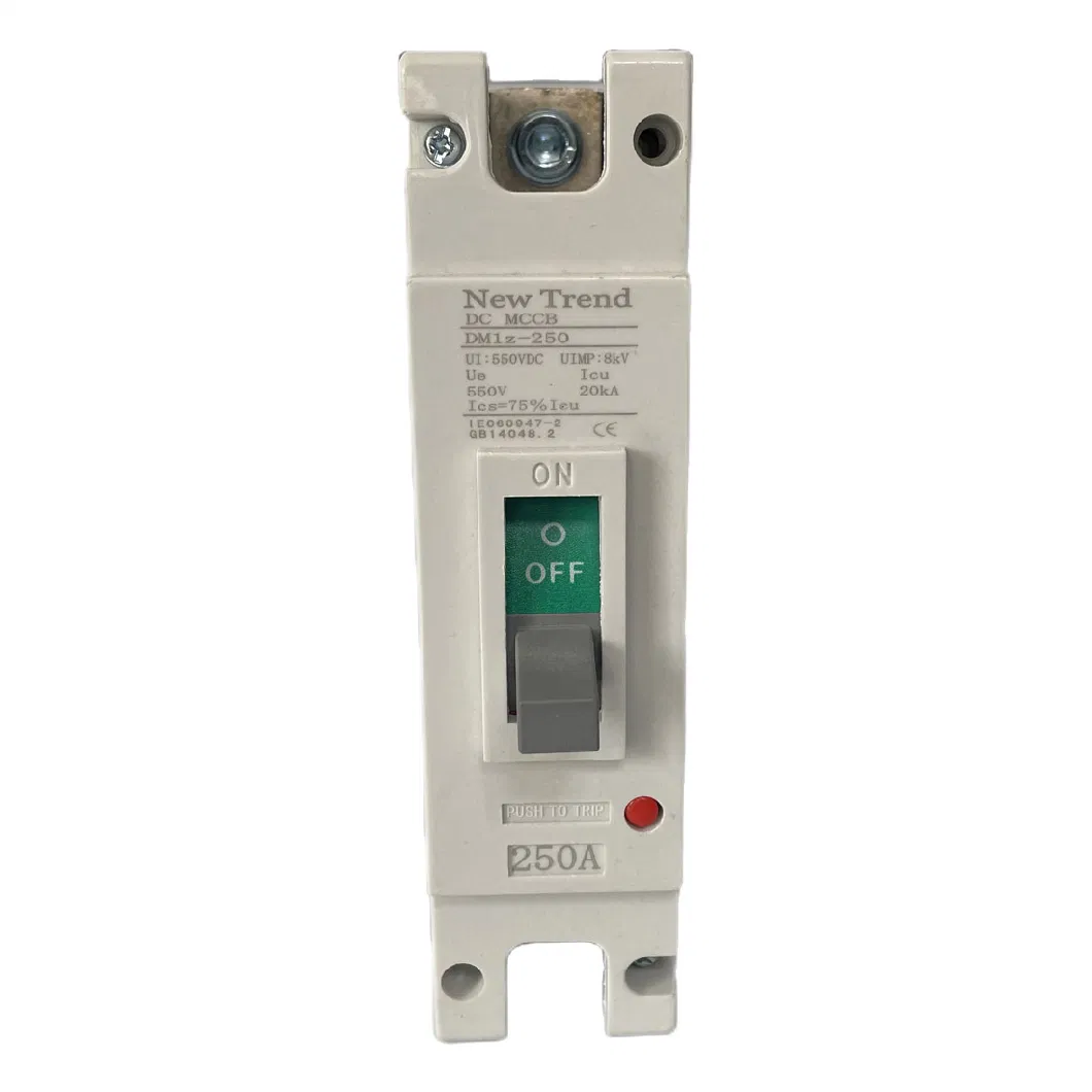 1 Pole 200 AMPS 250 AMPS 150A 160A 200A 250A DC 12V 24V 36V 48V 100V 250V 1p Solar PV DC Circuit Breaker MCCB