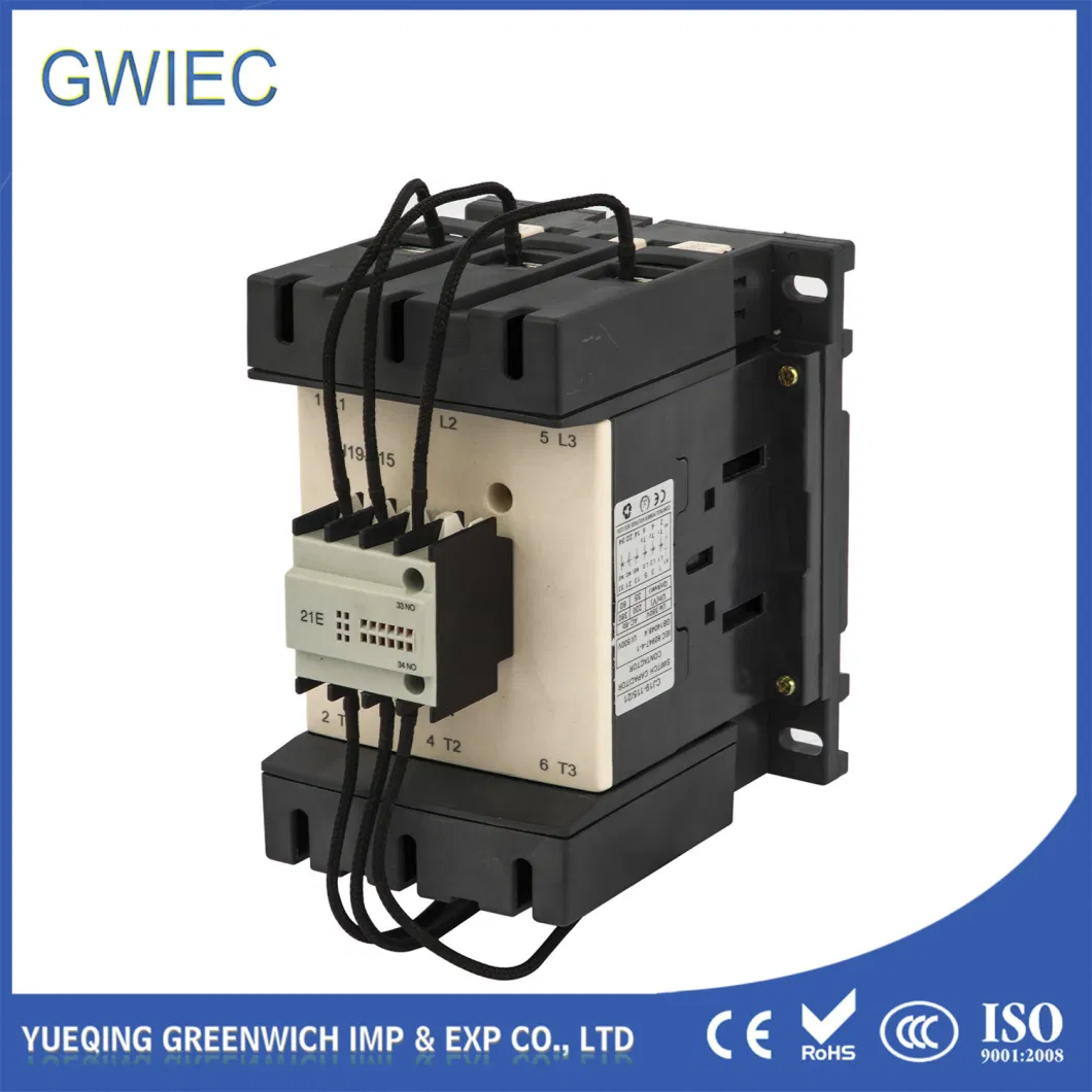 Sliver Contact AC Contactor Electric 3 Pole 50kVA Changeover Capacitor with Factory Price