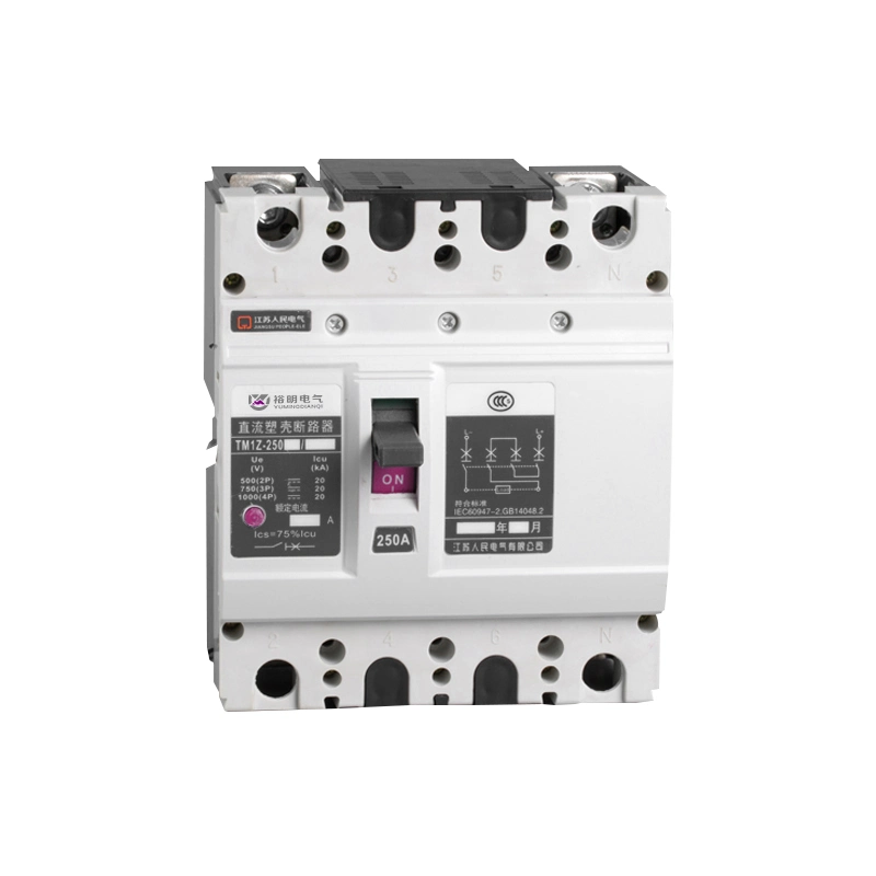 4p Solar MCCB 125A 250A 400A 630A 800A DC 500V 750V 1000V Mould Case Circuit Breaker