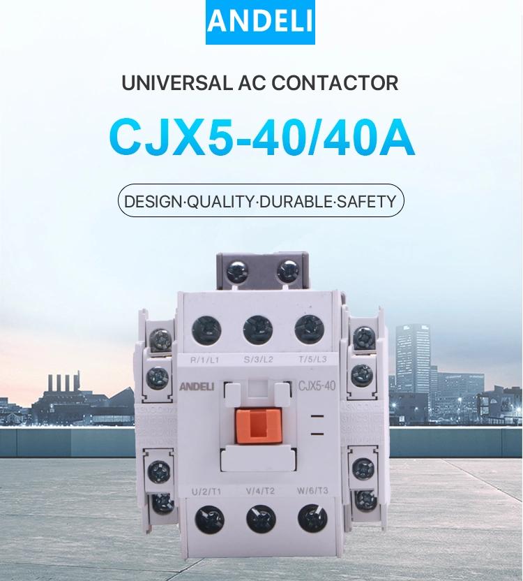Andeli Cjx5-40 40A 380V/220V AC Magnetic Contactor Price
