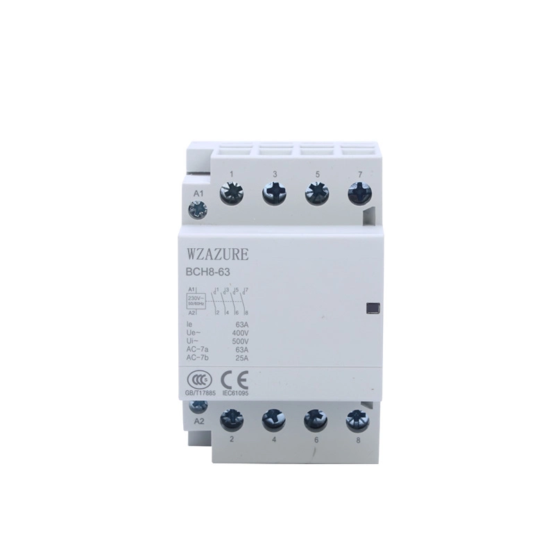 2 Pole DIN Rail Mounted Household Modular AC Contactor32A 63A 220V Contactor