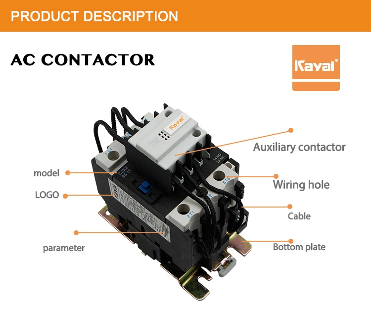 Free Sample Cj16 Cj19 220V 380V 3 Phase Coil AC Contactor