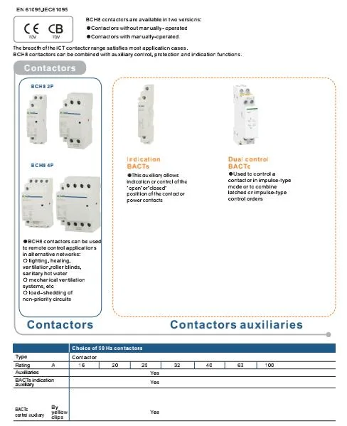 Sontuoec Sth8-25A 4p Household Automatic AC Contactor DIN Rail Contactors Modular Contactors