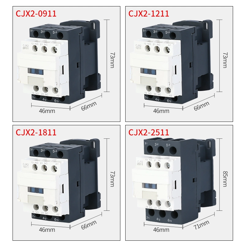 LC1-D1211 China Manufacturer Gwiec or OEM Contactor Changeover AC Contactors