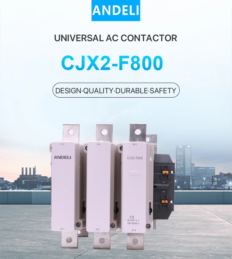 Andeli Cjx2-F 800 800A AC Magnetic Contactor 220V 380V