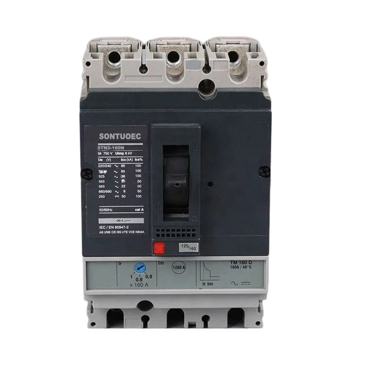 Moulded Case Circuit Breaker 3 Pole 4 Pole Load Compact Switch MCCB