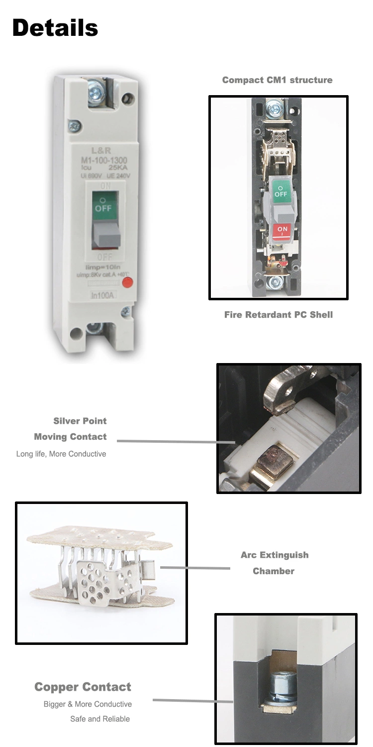 Thermal Moulded Case Circuit Breaker Single Pole 400A 1p MCCB