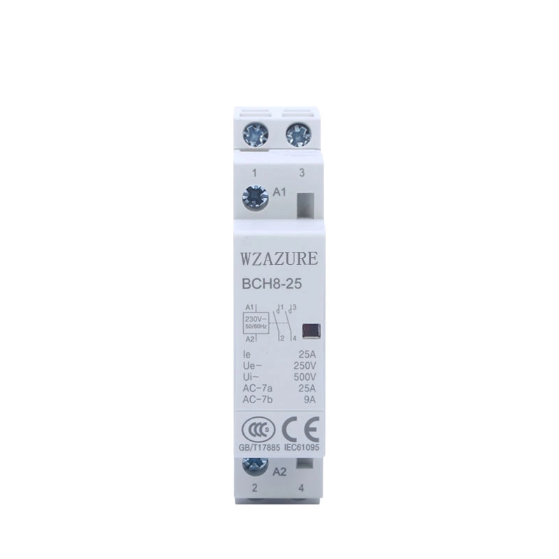 AC220V 2p 16A 20A 25A DIN Rail Mounting Contactor Modular Contactor