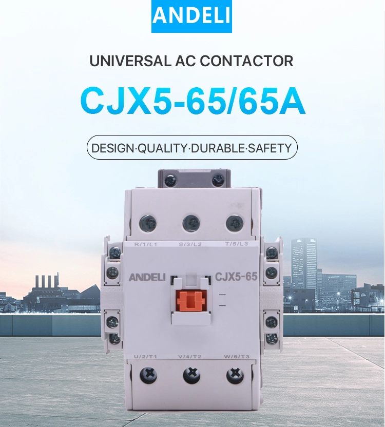 Andeli Cjx5-65 65A 380V/220V AC Magnetic Contactor Brand