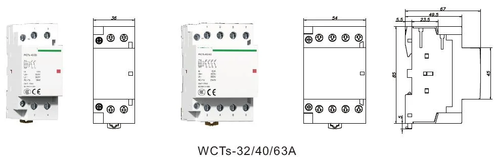 25A Automatic Function Household AC Contactor (WCTS-25/40)