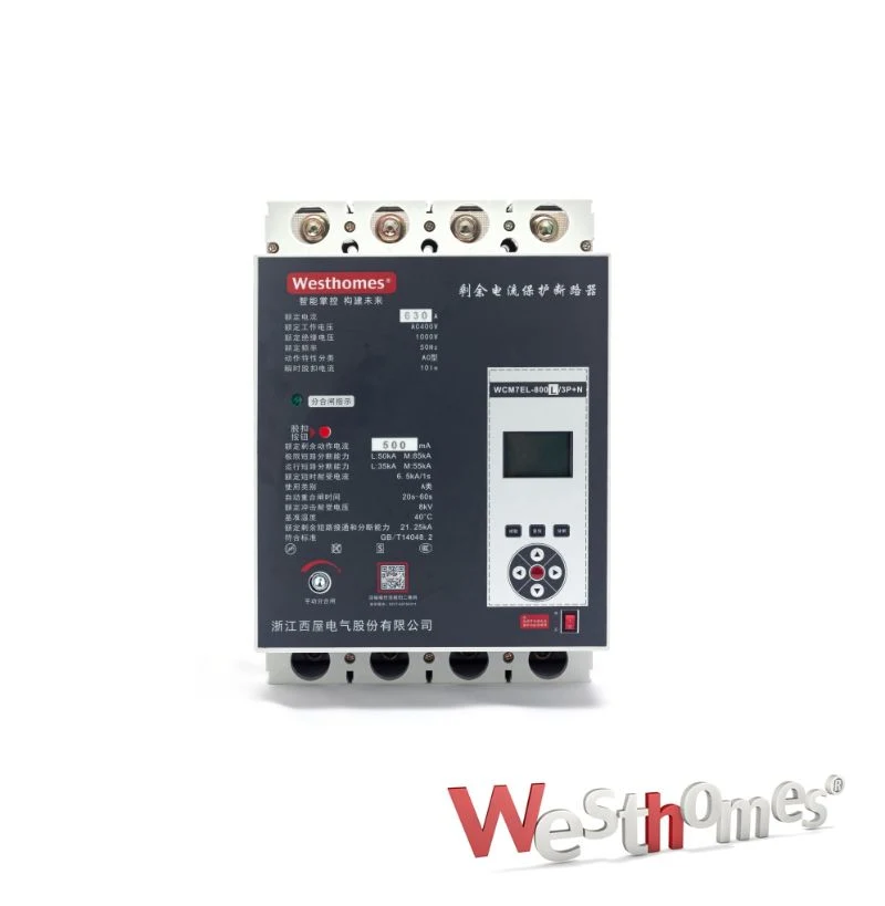 Westhomes Electric 4p Auto Reclosing Moulded Case Circuit Breaker 630A 800A MCCB