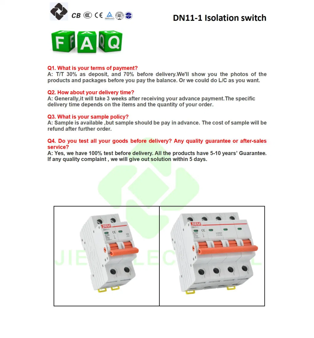 Jieli Scm Air Switch Small Circuit Breaker Protection Isolation Open Circuit Breaker
