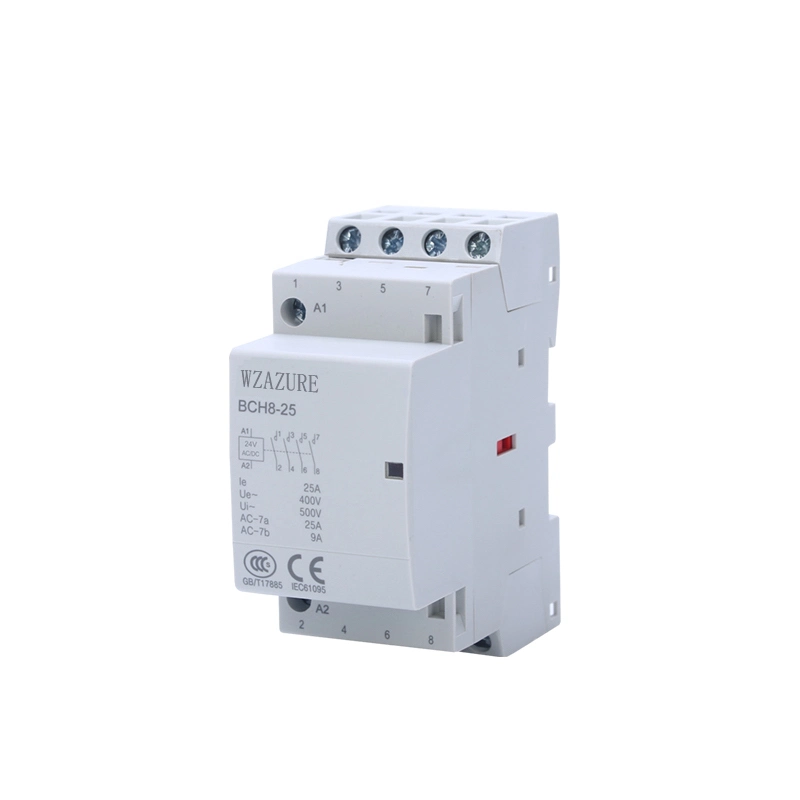 4p 63A DIN Rail Modular Contactor with Competitive Price AC/DC 24V 36V