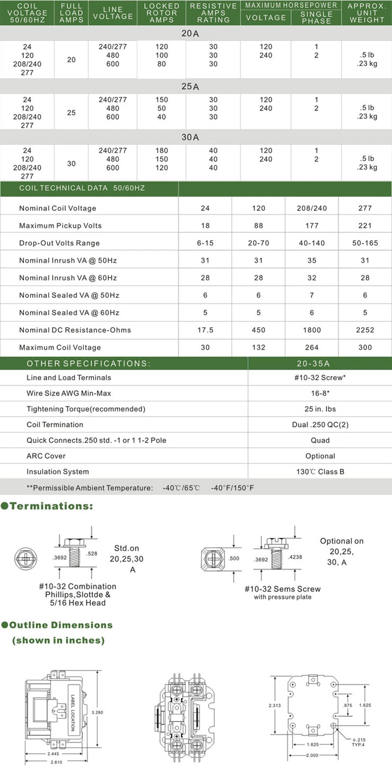 Stc-D Series LC1-Ds Electric 220V 3p 9A AC Contactor