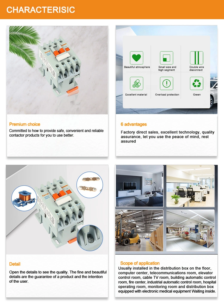 New Magnetic Electrical 9A 12A 18A AC Contactor