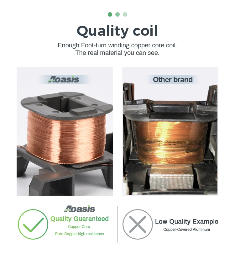High Standard Quality Aoasis Cjx2-2510 LC1-25 25A 380V AC Coil Contactor