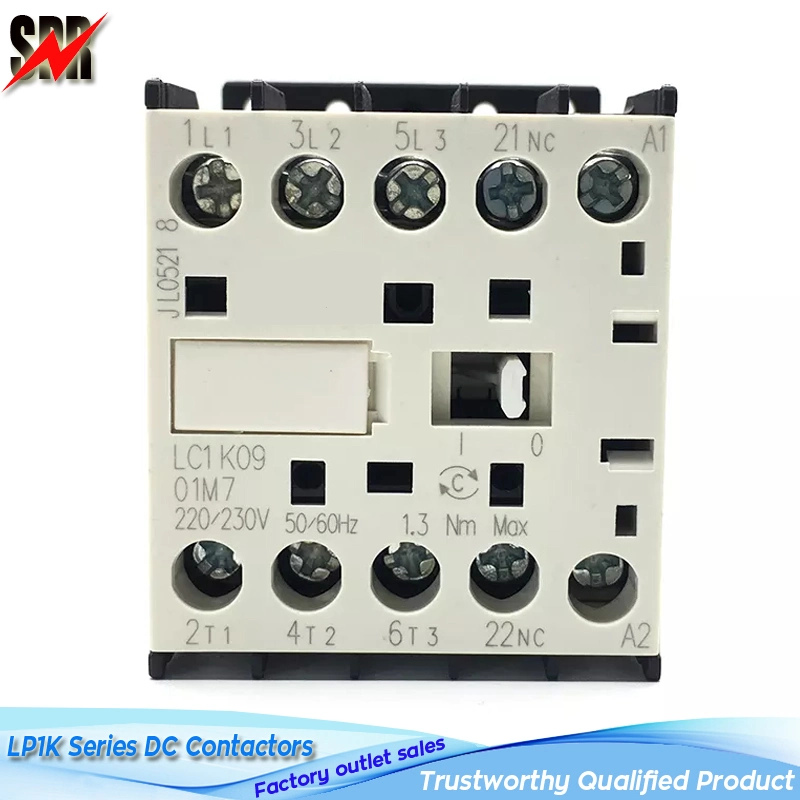 Lp1K/LC1-K / Cjx2-K Series DC Contactors (LC1-K06 LC1-K09 LC1-K12 Lp1-K06 Lp1-K09 Lp1-K12 DIN Rail or PCB Printed Circuit Board Solder Pin Mini Contactor)